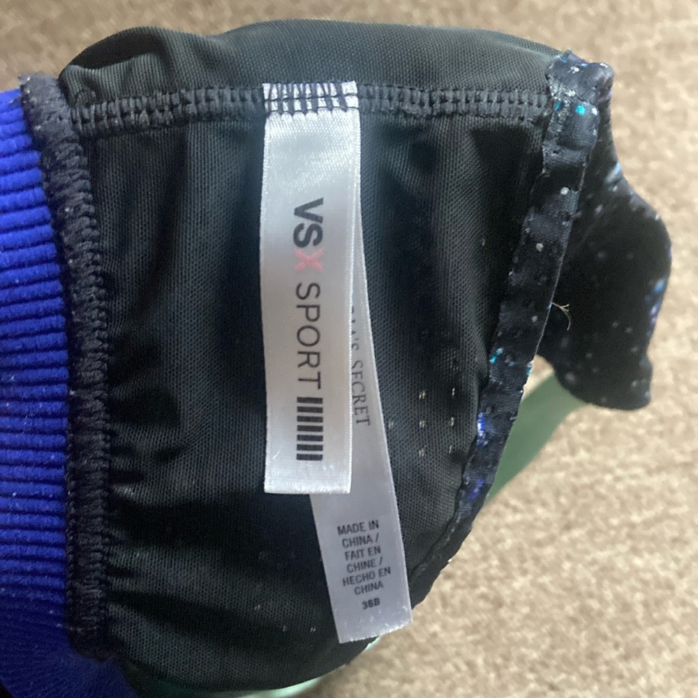 VSX Sport Black and Blue Sports Bra - Picture 2 of 10
